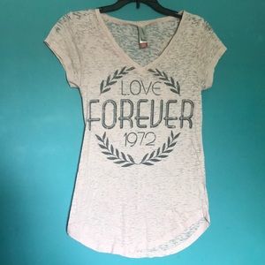 No Boundaries Pink Love Forever 1972 Short Sleeve